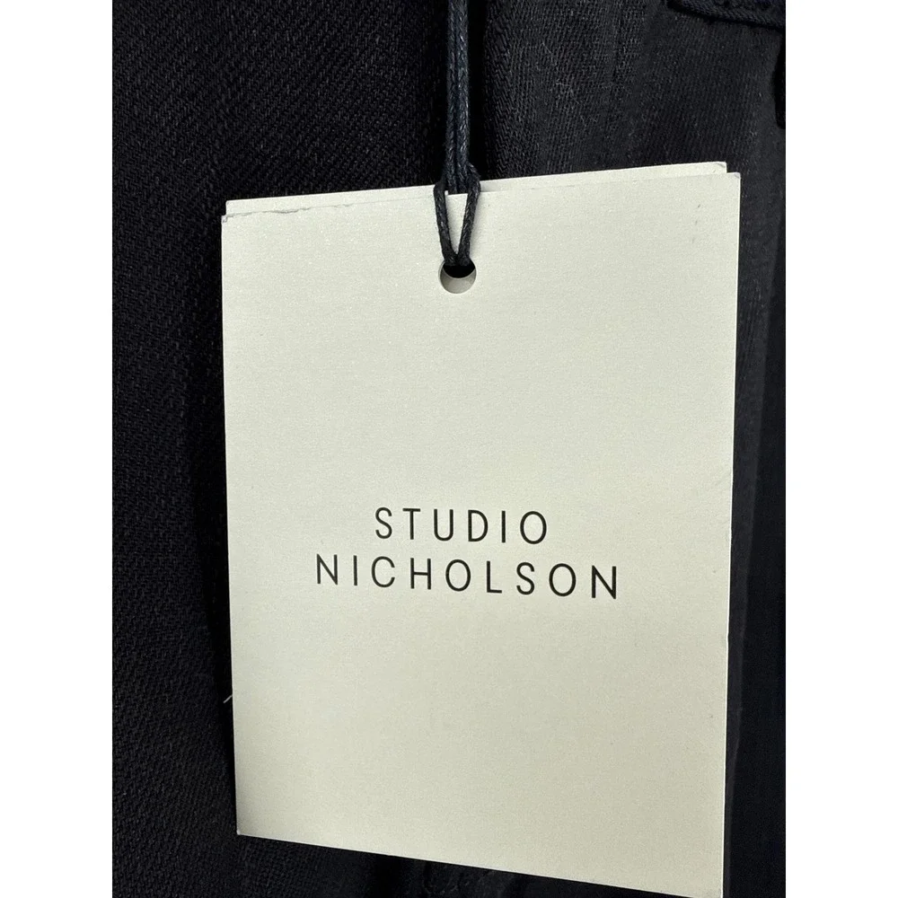 Studio Nicholson PYAD Pants Mens XL Black Bill Selvedge Denim Raw New 36 Waist